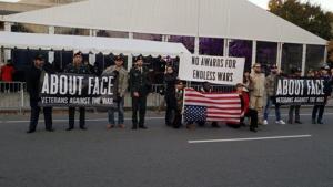 Veterans Day protest